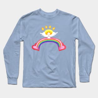 Dog Angel of the Rainbow Bridge Long Sleeve T-Shirt